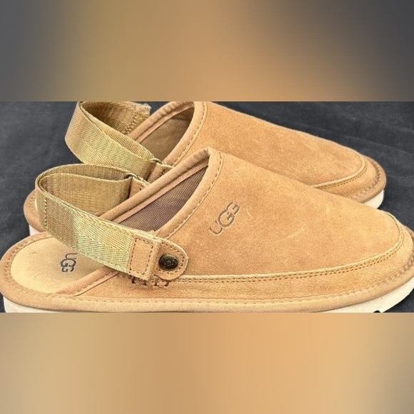 UGG Tan Suede Mules - Picture 4 of 6